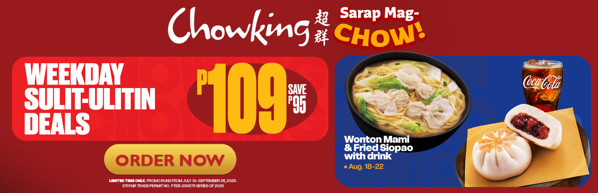 Chowking Sulit Ulitin Weekday Deals Promo